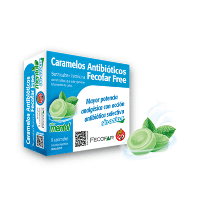 FECOFAR CARAMELOS ANTIBIÓTICOS SIN AZÚCAR