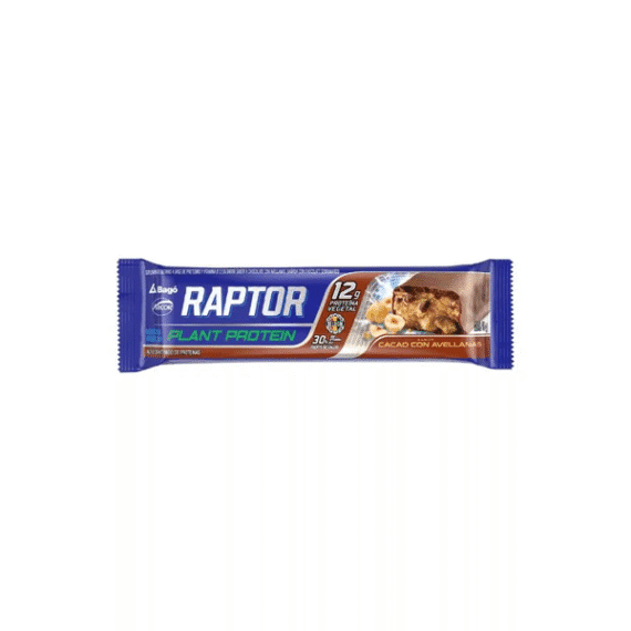 RAPTOR PLANT PROTEIN BARRAS SABOR CHOCOLATE Y AVELLANAS