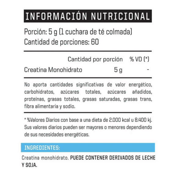 ENA CREATINA MICRONIZADA POLVO x 300gr - Imagen 2
